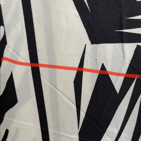 Black and white zebra strip square silk scarf - Picture 5 of 8